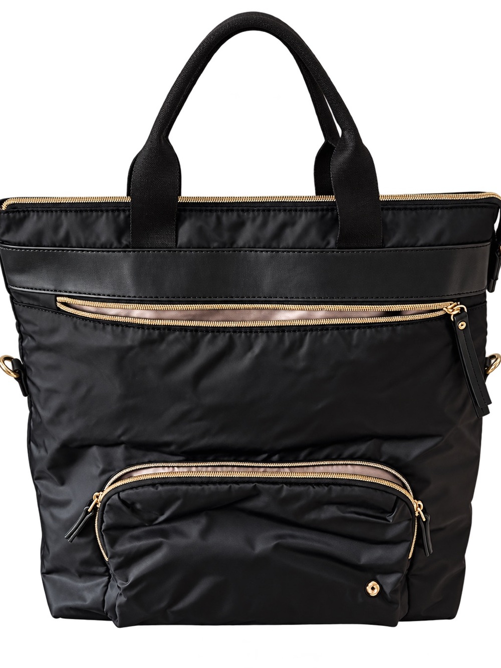 Samsonite Black Tote with Gold Hardware